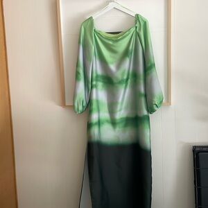 Mango Degraded off the shoulder dress